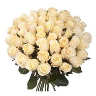 Bouquet of 45 Cream Roses