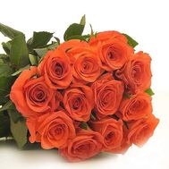 Bouquet of 15 orange roses