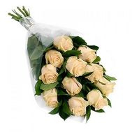 Bouquet of 11 Cream Roses