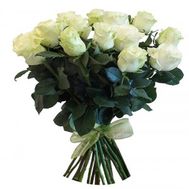 Букет із 23 білих імпортних троянд