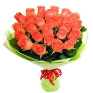 Букет із 19 помаранчевих троянд