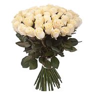 Букет из 51 кремовой розы