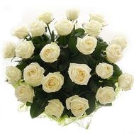 Bouquet of 21 white roses