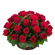 Goat of 35 red roses