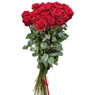 Букет із 25 метрових імпортних троянд