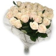 Bouquet of 35 Cream Roses