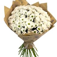 Букет из 25 ромашковых хризантем