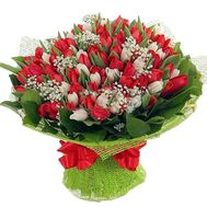 Букет із 101 тюльпана