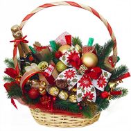 Подарунковий новорічий кошик