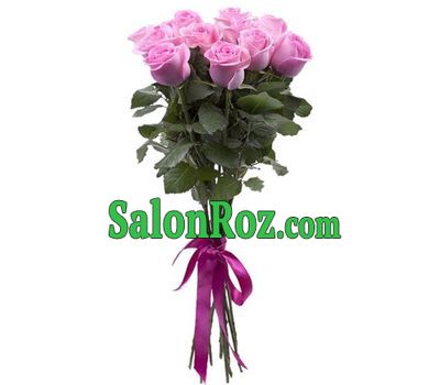 11 pink roses with ribbon 11 pink roses with ribbon