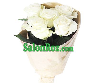 5 white roses in paper 5 white roses in paper