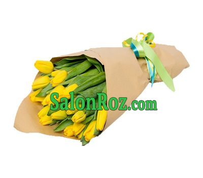 Cascade bouquet of yellow tulips Cascade bouquet of yellow tulips