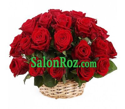 Basket of 31 roses Basket of 31 roses