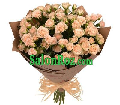 Cream Roses in Kraft Cream Roses in Kraft