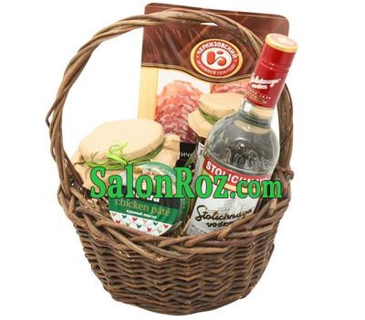 Gift basket with vodka Gift basket with vodka
