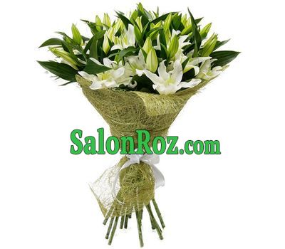 An excellent bouquet of white lilies An excellent bouquet of white lilies