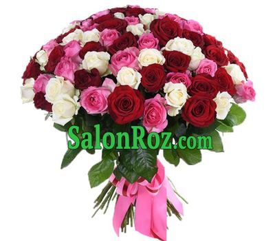 Chic bouquet of 101 roses Chic bouquet of 101 roses