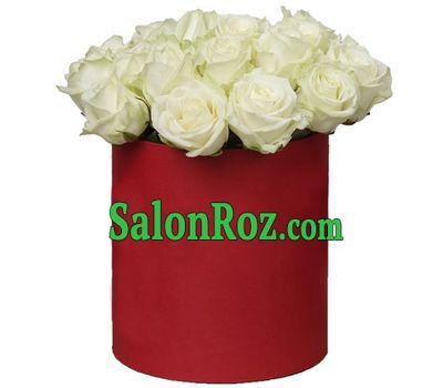 White roses in a box White roses in a box