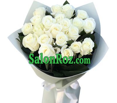 21 white rose in a bouquet 21 white rose in a bouquet
