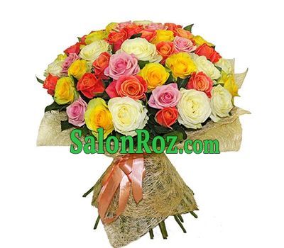 An excellent bouquet of multi-colored roses An excellent bouquet of multi-colored roses