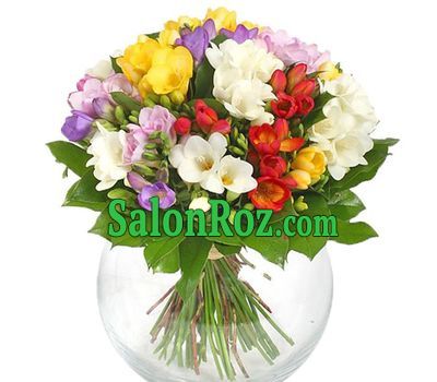 25 freesias in bouquet 25 freesias in bouquet