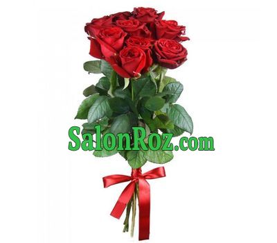 9 red roses with ribbon 9 red roses with ribbon