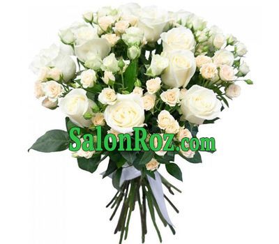 White-cream bouquet of roses White-cream bouquet of roses