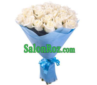 A bouquet of white roses for a woman A bouquet of white roses for a woman