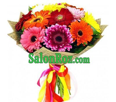 Bouquet of 17 multicolored gerberas Bouquet of 17 multicolored gerberas