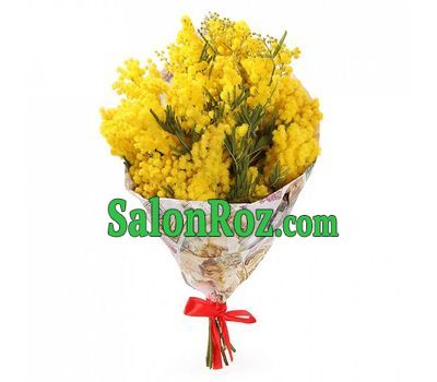 Букет мімози в крафтового папері Букет мімози в крафтового папері