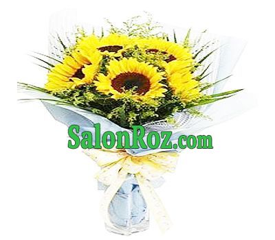 Букет подсолнухов - Яркий день