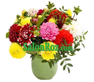 A hearty bouquet of dahlias A hearty bouquet of dahlias