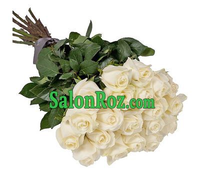 Elegant bouquet of white imported roses Elegant bouquet of white imported roses