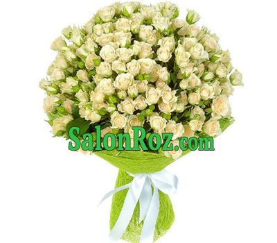 Cream small-colored roses in a bouquet Cream small-colored roses in a bouquet