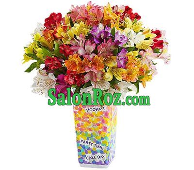 Mix alstroemerias in bouquet Mix alstroemerias in bouquet