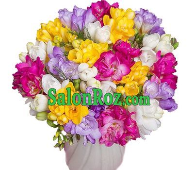 Fashion bouquet of freesias Fashion bouquet of freesias
