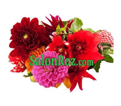 A small bouquet of dahlias A small bouquet of dahlias