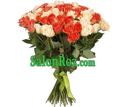 A charming bouquet of 51 roses A charming bouquet of 51 roses