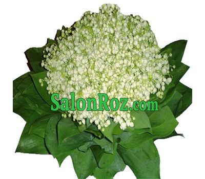 A huge bouquet of lilies of the valley A huge bouquet of lilies of the valley