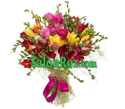 A unique bouquet of freesias A unique bouquet of freesias