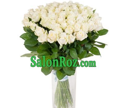 Magnificent 51 white rose 70 cm Magnificent 51 white rose 70 cm
