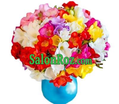 Bright bouquet of freesias Bright bouquet of freesias
