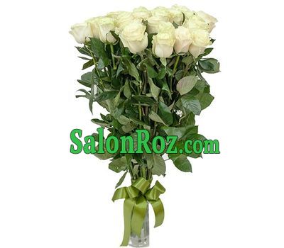 25 white roses 80 cm 25 white roses 80 cm