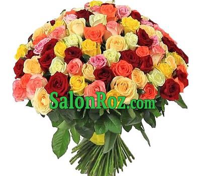 251 multicolored rose in a bouquet 251 multicolored rose in a bouquet