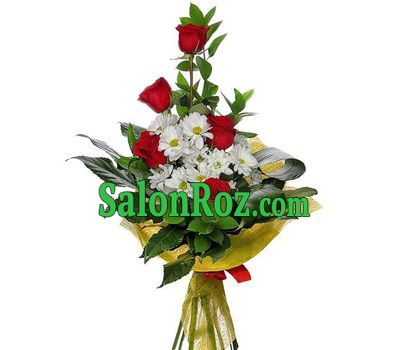 Business bouquet of roses and chrysanthemums Business bouquet of roses and chrysanthemums