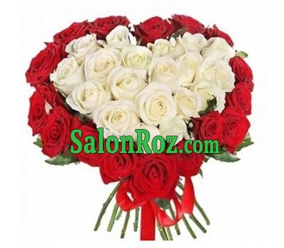 A bouquet of flowers in the form of a heart A bouquet of flowers in the form of a heart