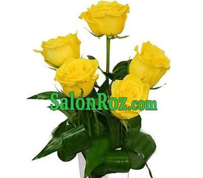Bouquet of 5 yellow roses Bouquet of 5 yellow roses