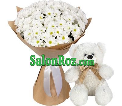 Bouquet of camomiles and Teddy Bear Bouquet of camomiles and Teddy Bear