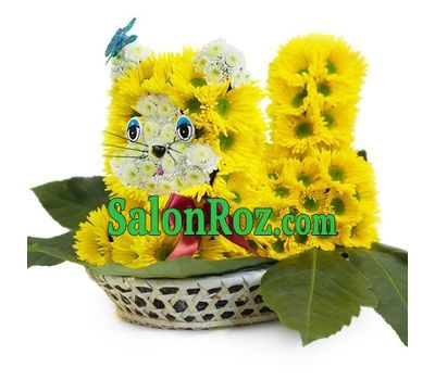 Cat from flowers Cat from flowers