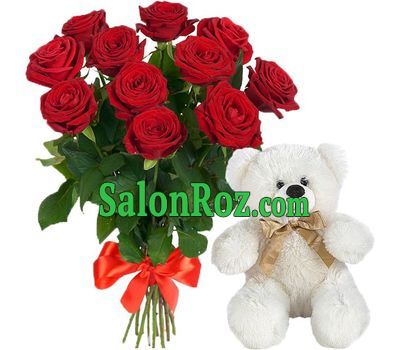 Bear with roses Bear with roses